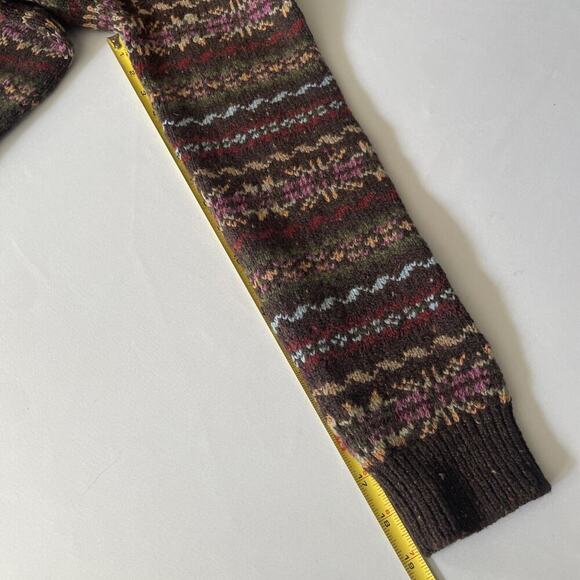 Ralph Lauren Collection Sweater Fair Isle Bullion Crest Cashmere Wool Turtleneck - Picture 7 of 16